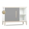 Petit meuble 1 porte 2 niches NADO Curve finition frêne slate grey