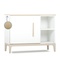 Petit meuble 1 porte 2 niches NADO Curve finition frêne white