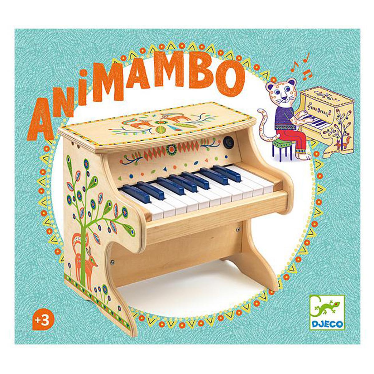 Piano electrónico instrumentos musicales ANIMAMBO Djeco   BARNF18
