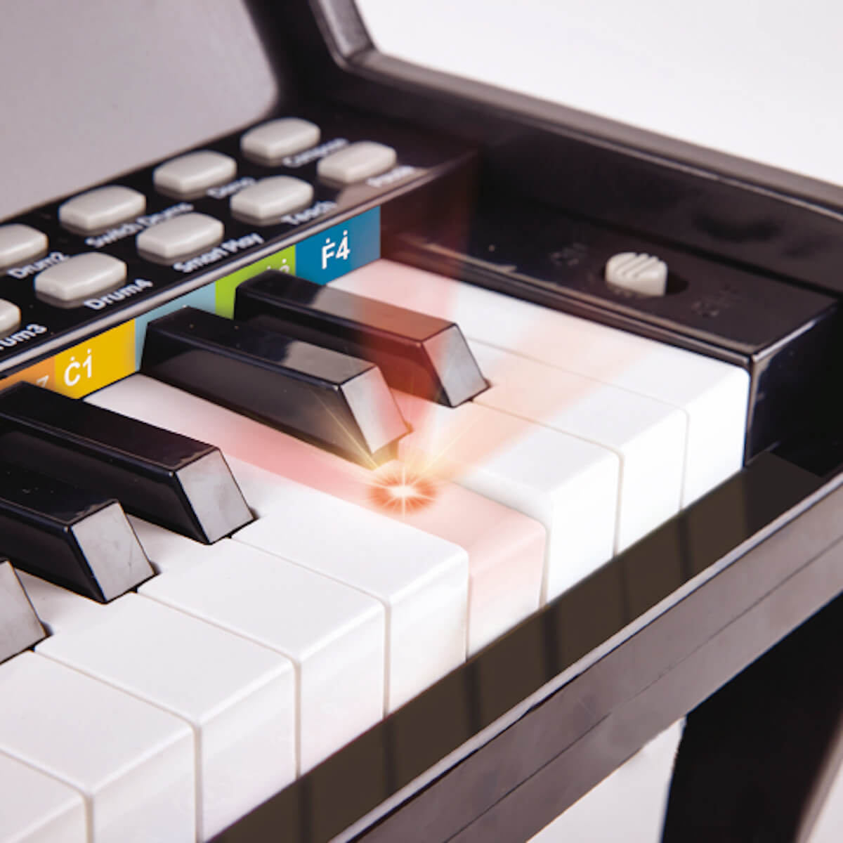 Piano luminoso LEARN WITH LIGHTS Hape negro