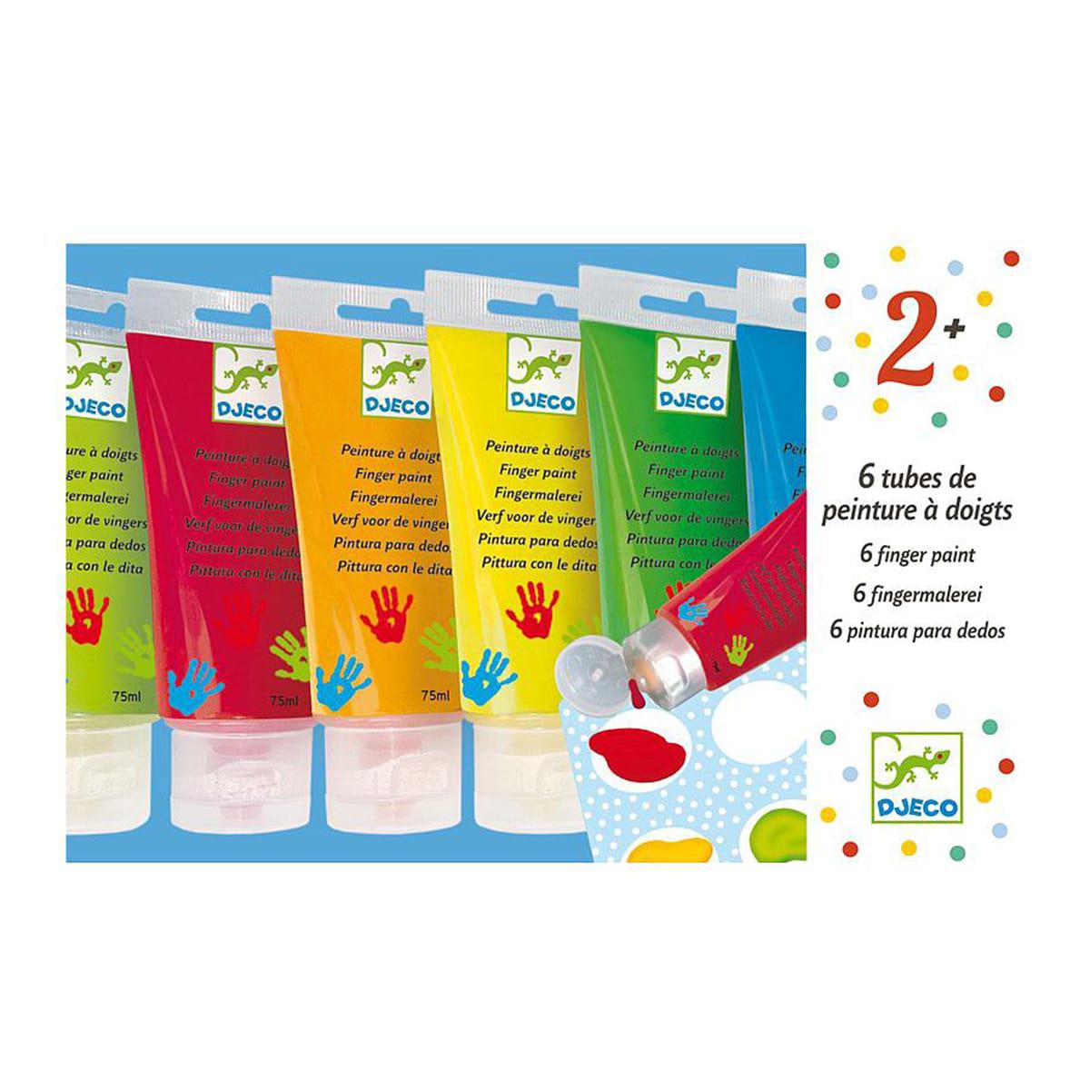 Pintura de dedos LOS COLORES Djeco