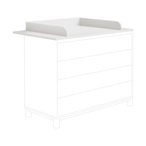 Plan à langer pour commode OLLI Paidi blanc