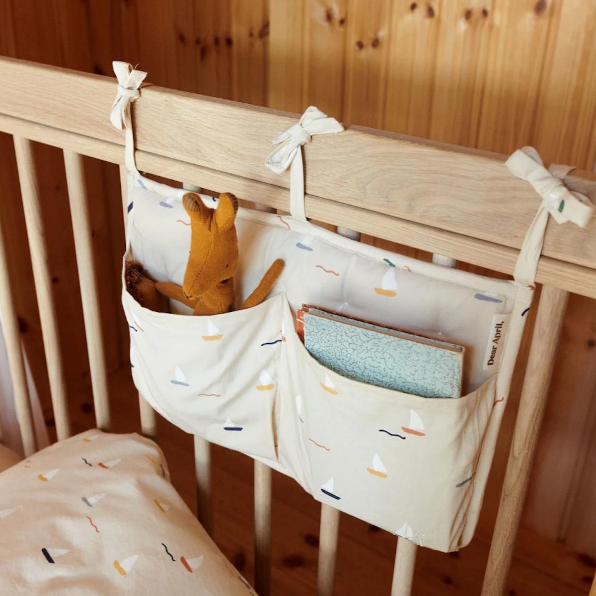 Poches pour lit 24x38cm POLLY Dear April Pond Boats