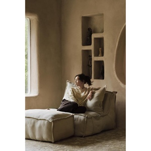 Pouf LINEN OTTOMAN Quax beige