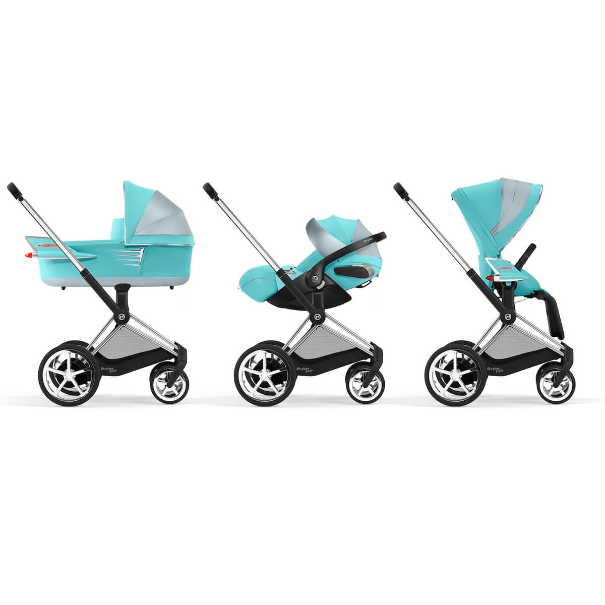 Poussette complète ePRIAM Cybex Jeremy Scott light blue