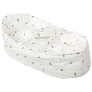 Puppen-tragetasche STARS weiß 36cm