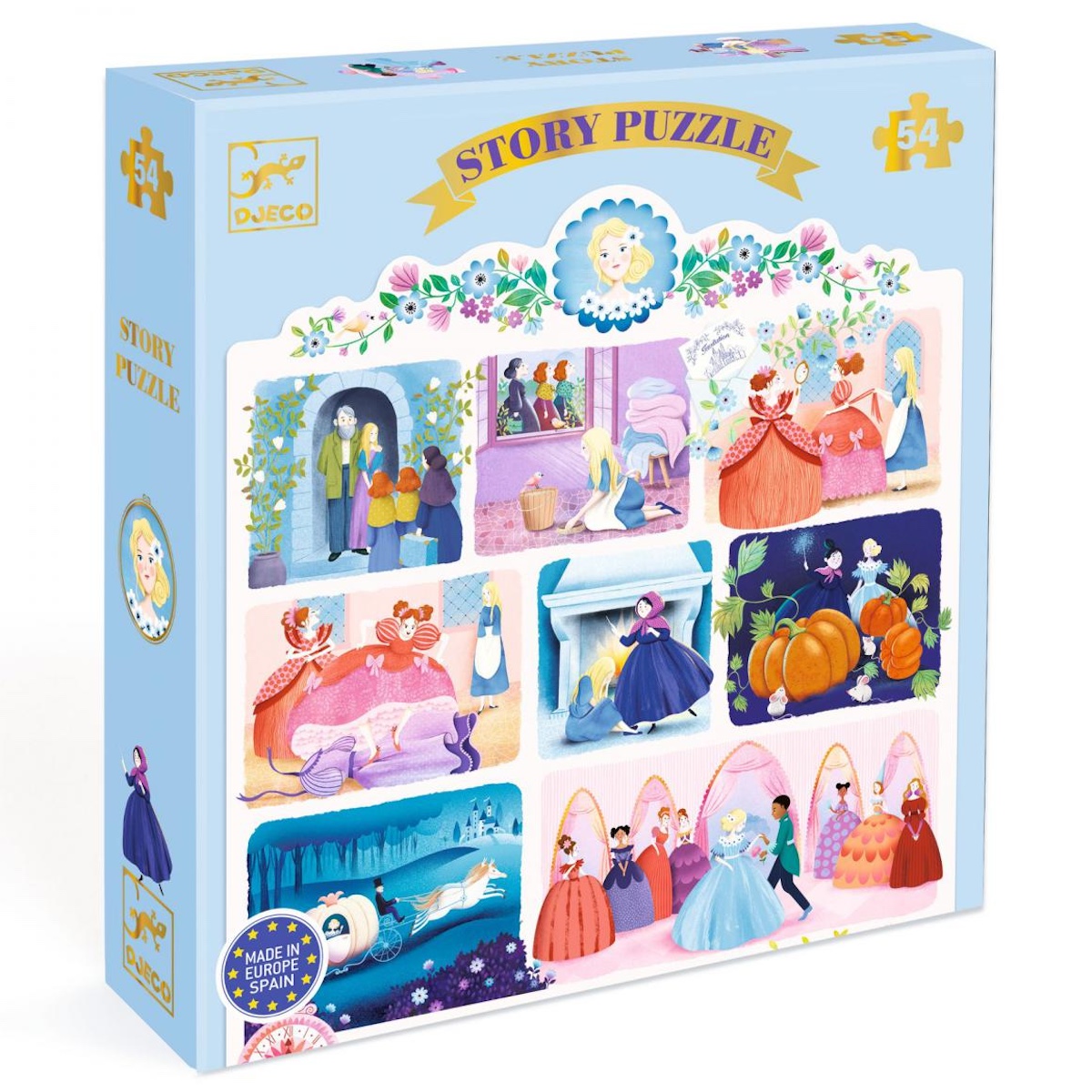 Puzzle cuento 54pzs CENICIENTA Djeco