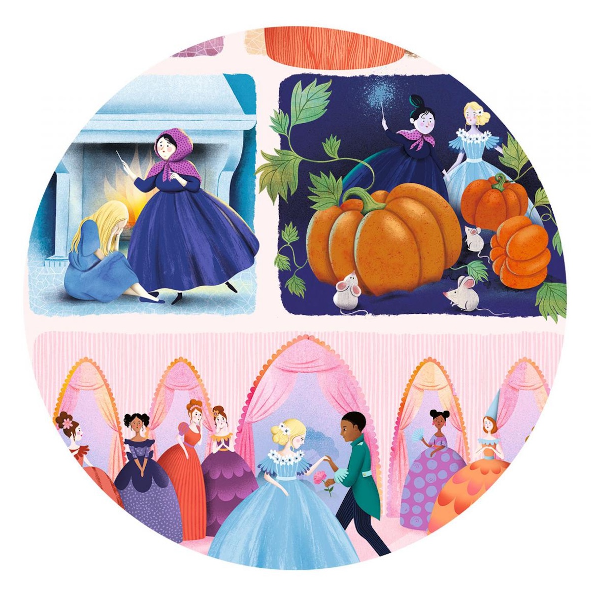 Puzzle cuento 54pzs CENICIENTA Djeco