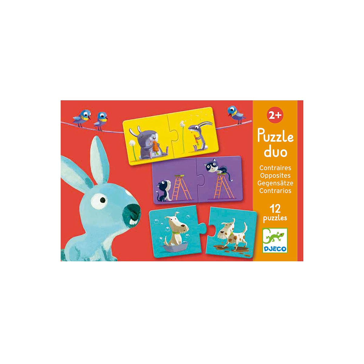 Puzzle dúo +2Y CONTRARIOS Djeco 