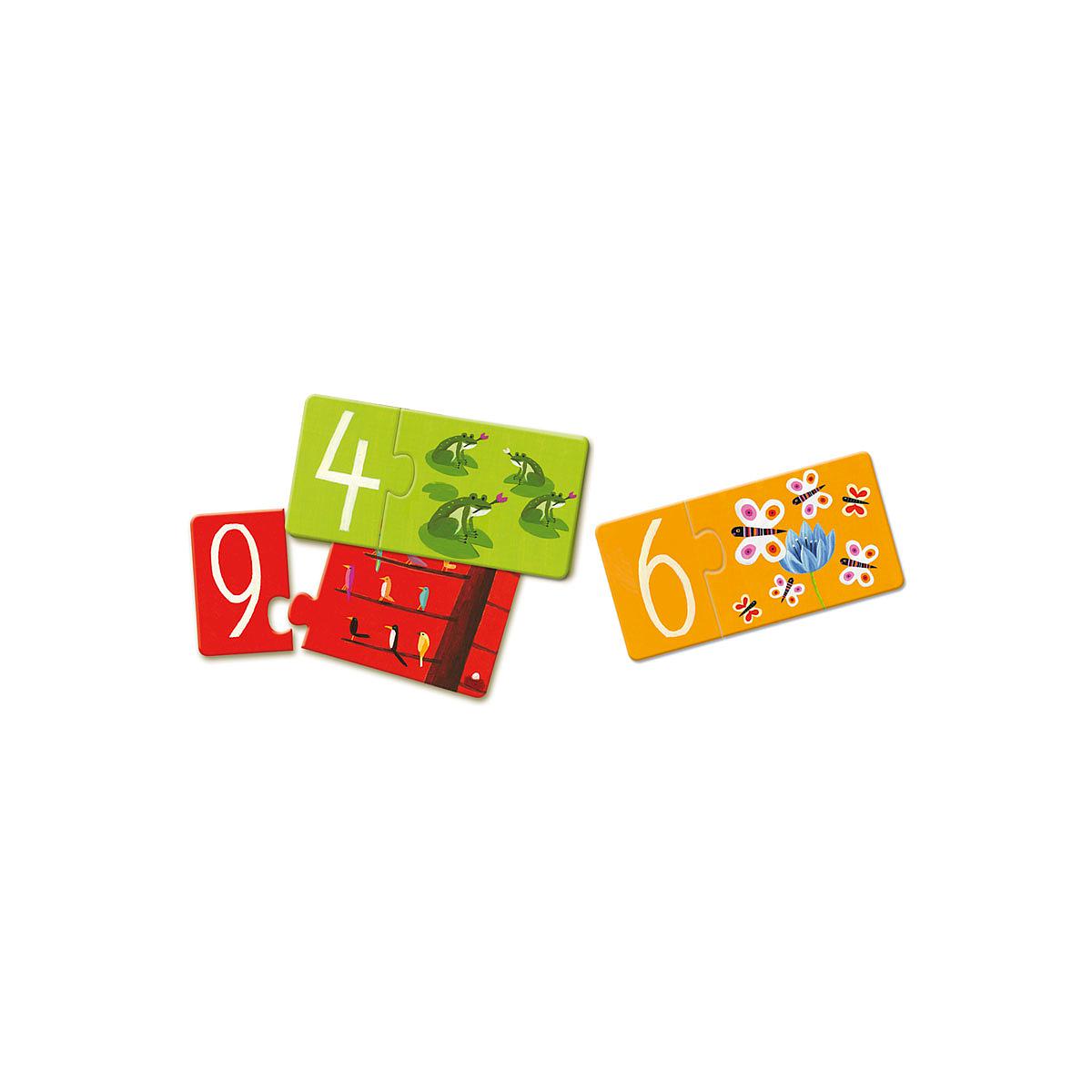 Puzzle duo +3Y 10pcs NÚMEROS Djeco