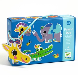 Puzzle Duo ANIMALES ARTICULADOS Djeco