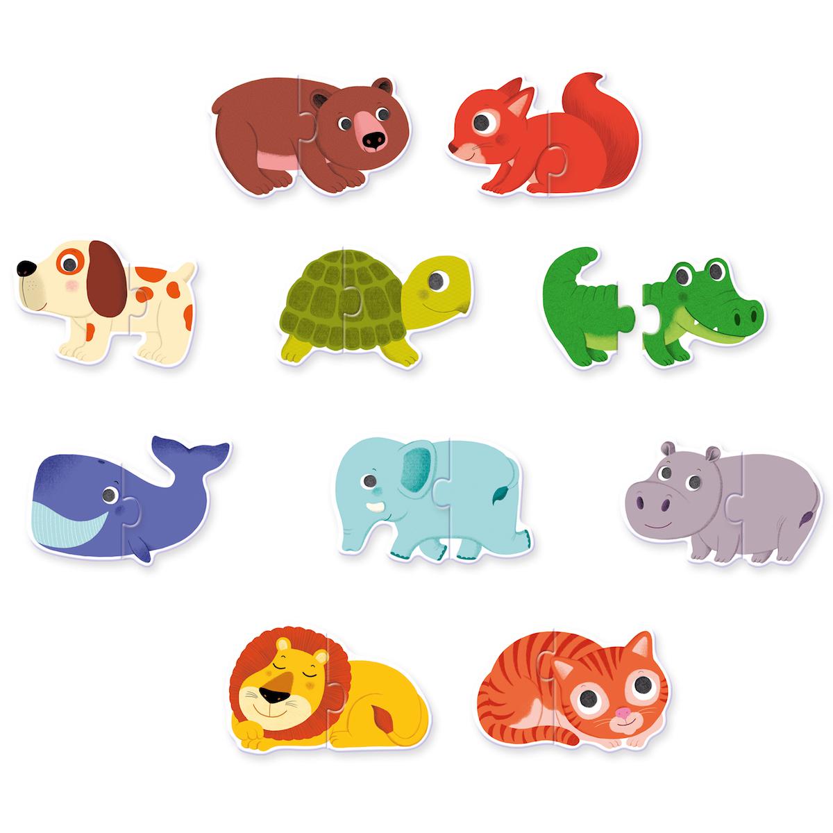 Puzzle duo ANIMALES Djeco