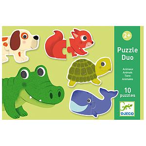 Puzzle duo ANIMALES Djeco