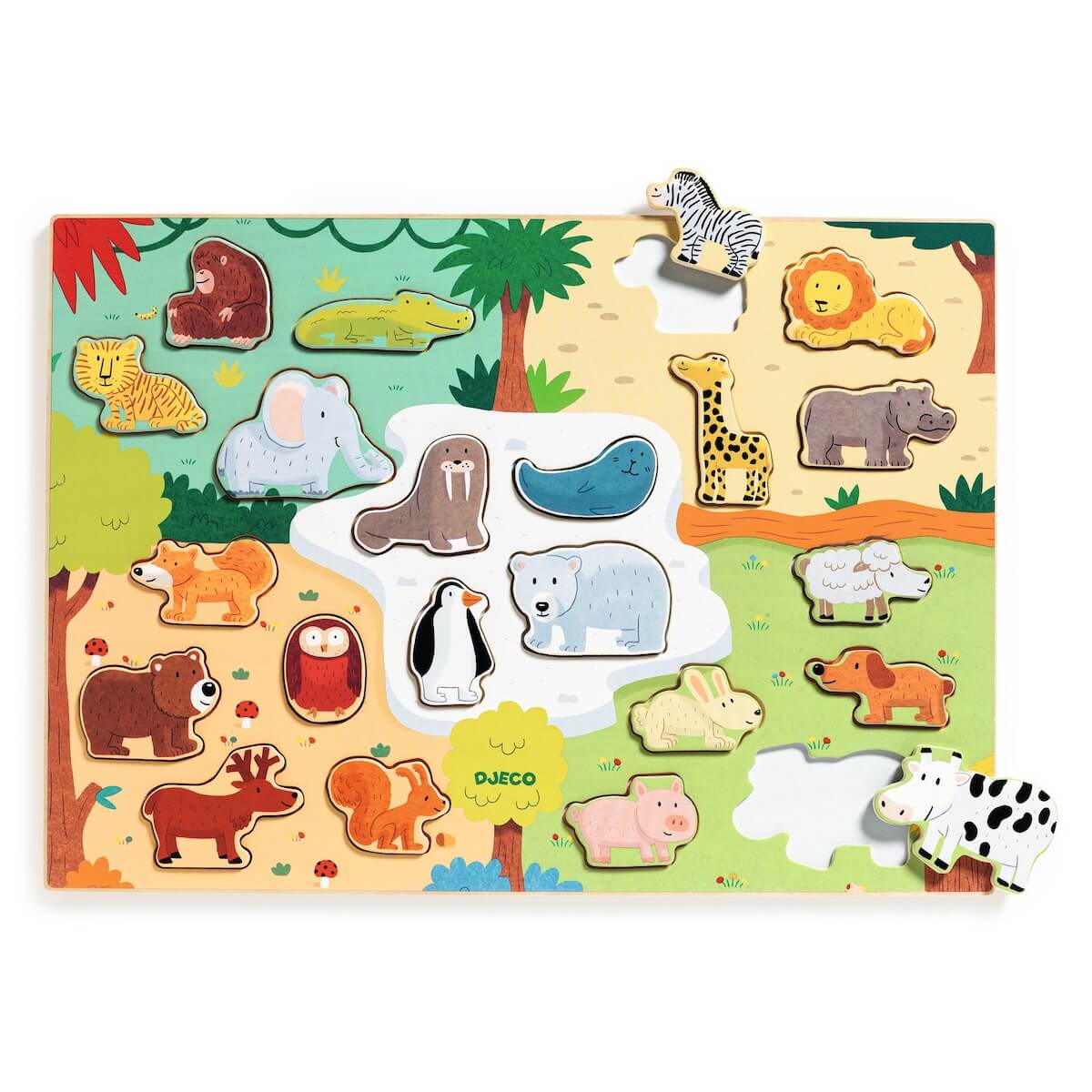 Puzzle encajable ANIMO Djeco