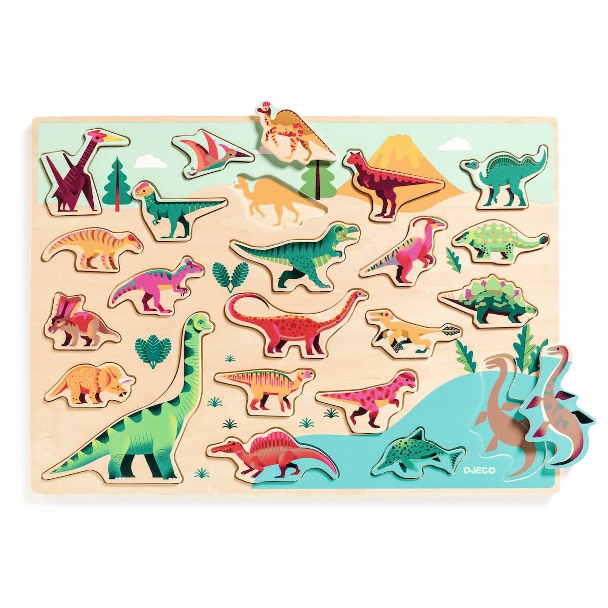 Puzzle encajable DINO Djeco