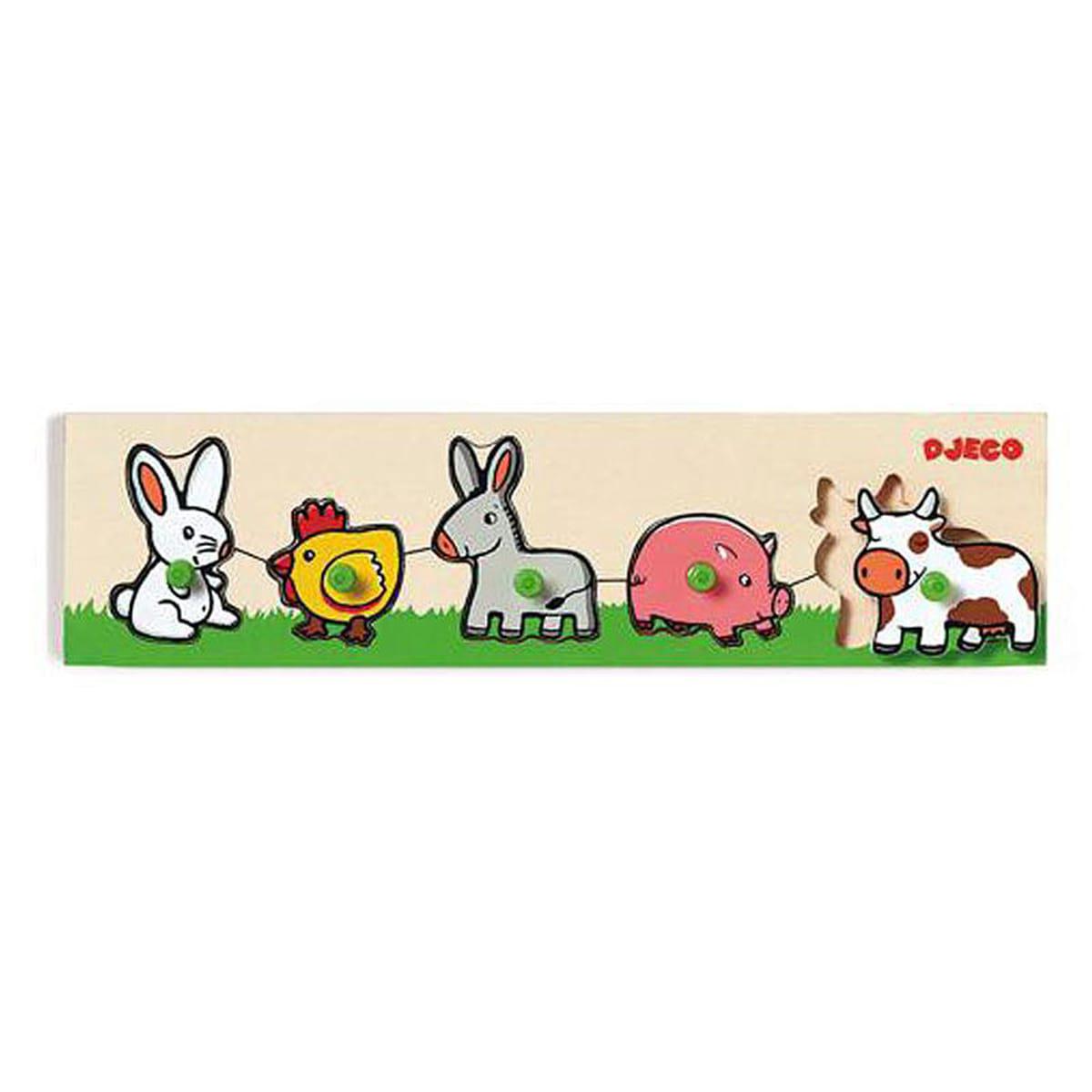Puzzle encastrement bois FARM'N'CO Djeco