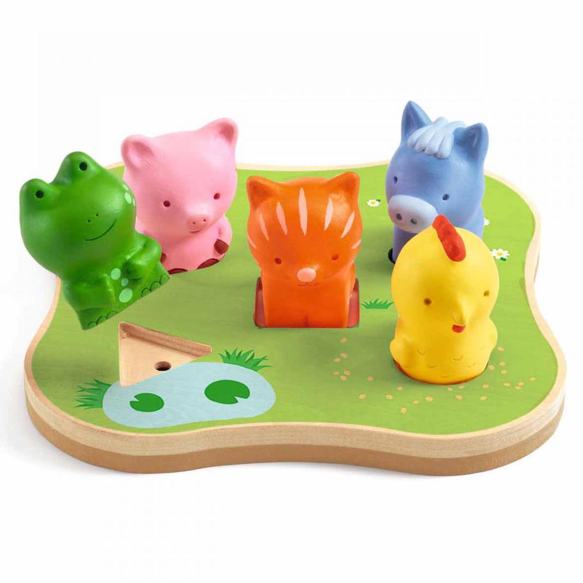 Puzzle encastrement Caconimo BOIS Djeco