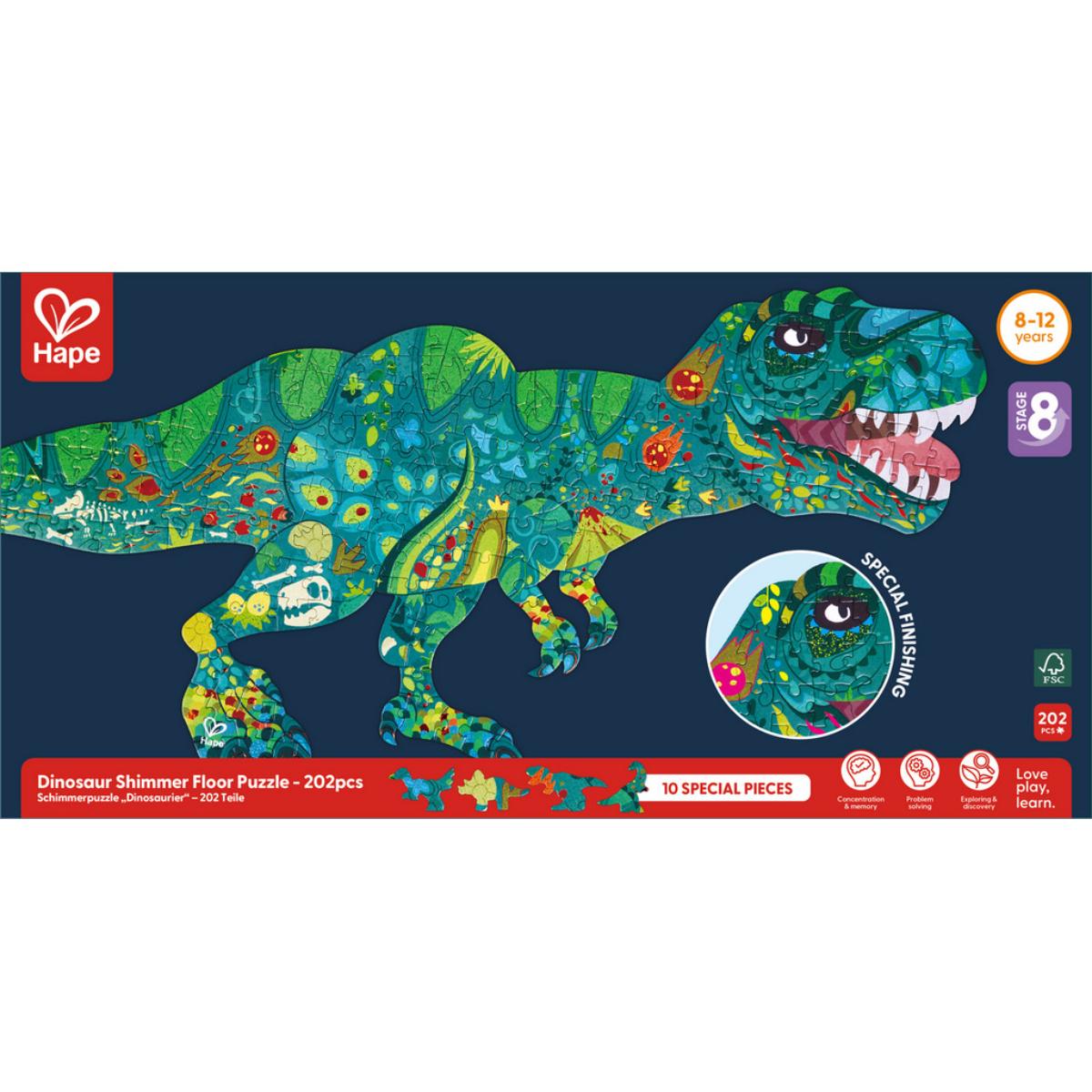 Puzzle géant dinosaures 200pcs Hape