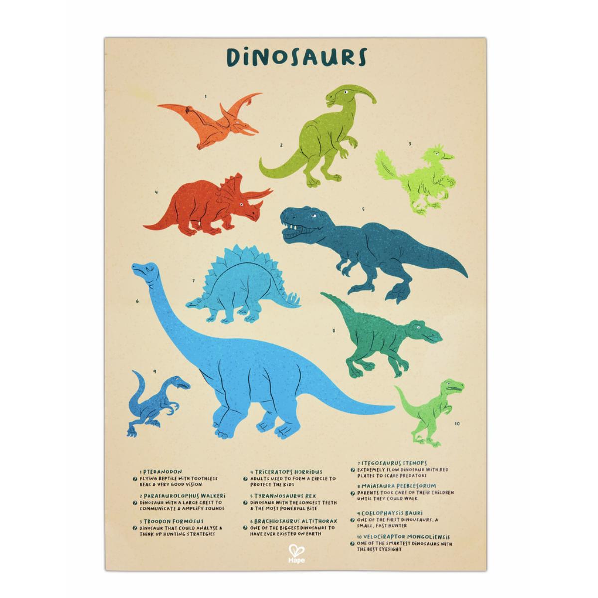 Puzzle géant dinosaures 200pcs Hape