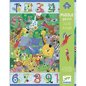 Puzzle gigante 1 al 10 JUNGLA Djeco