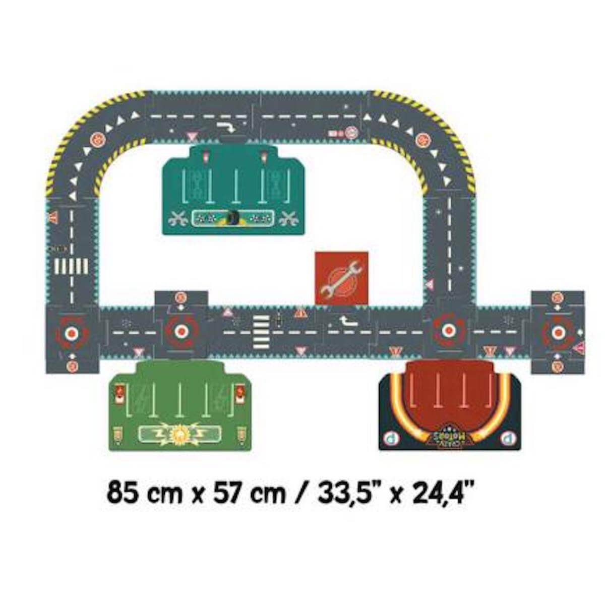 Puzzle gigante Circuit City CRAZY MOTORS Djeco