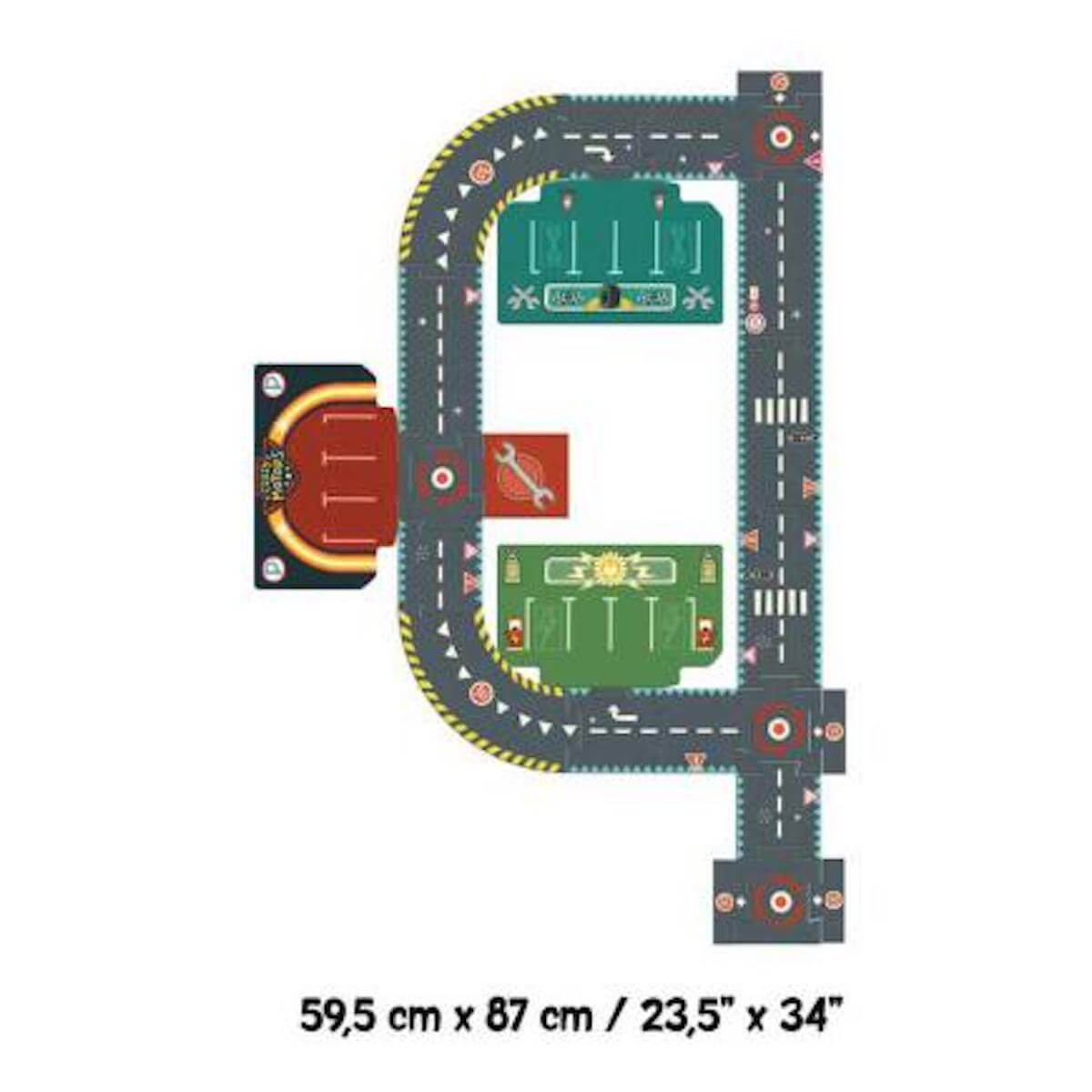 Puzzle gigante Circuit City CRAZY MOTORS Djeco