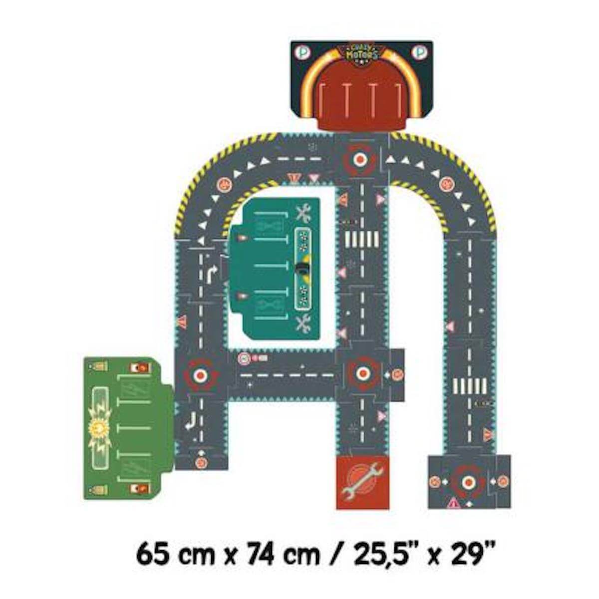 Puzzle gigante Circuit City CRAZY MOTORS Djeco