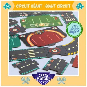 Puzzle gigante Circuit City CRAZY MOTORS Djeco