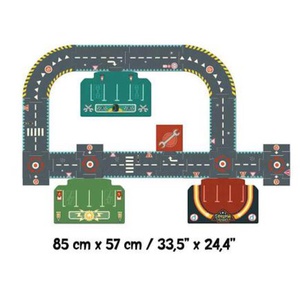 Puzzle gigante Circuit City CRAZY MOTORS Djeco