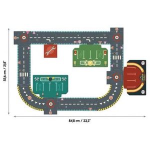 Puzzle gigante Circuit City CRAZY MOTORS Djeco