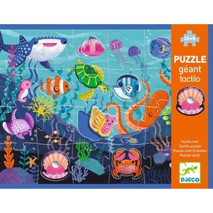 Puzzle gigante táctil BAJO EL MAR Djeco