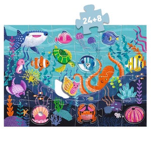 Puzzle gigante táctil BAJO EL MAR Djeco