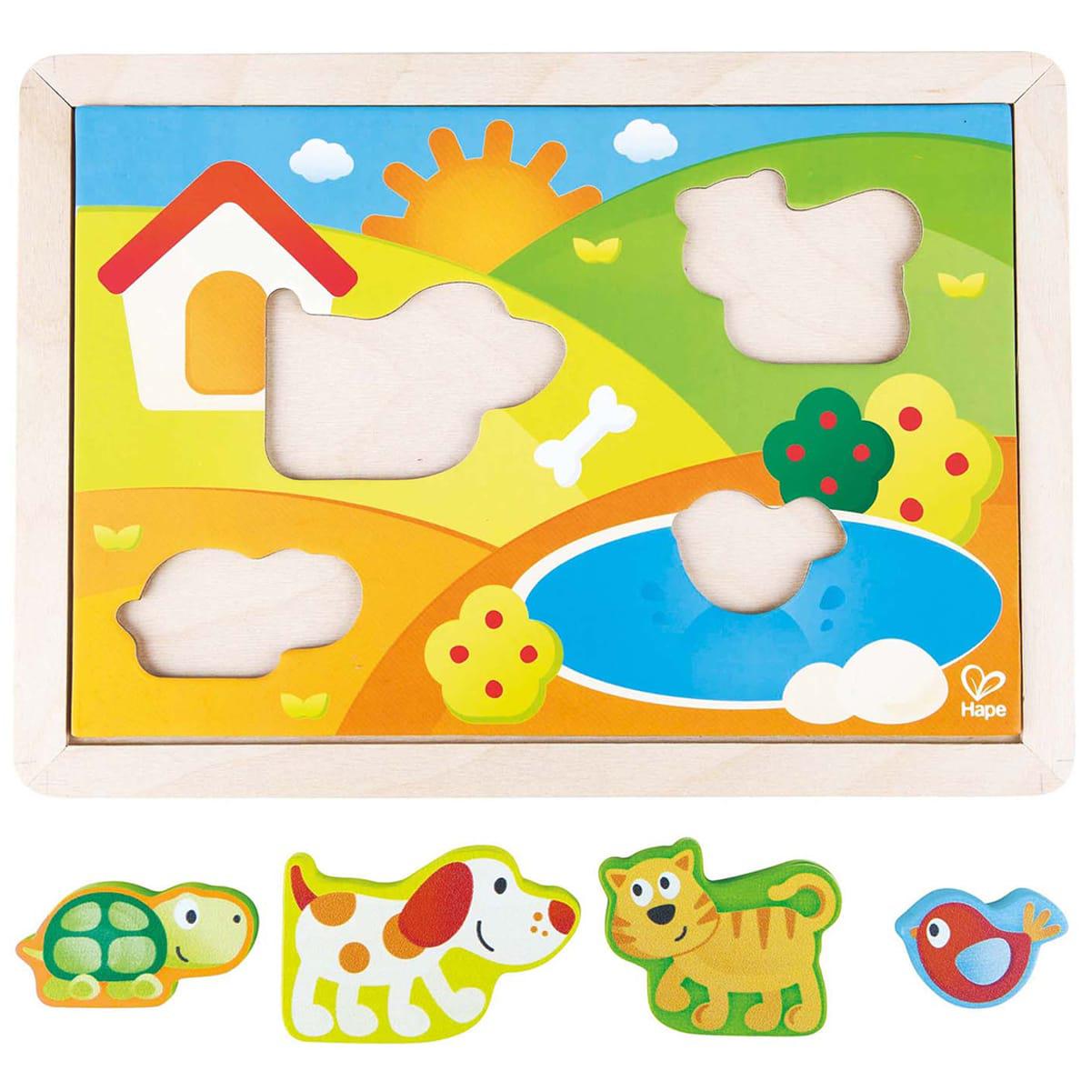 Puzzle integrado 3-en-1 SUNNY VALLEY Hape