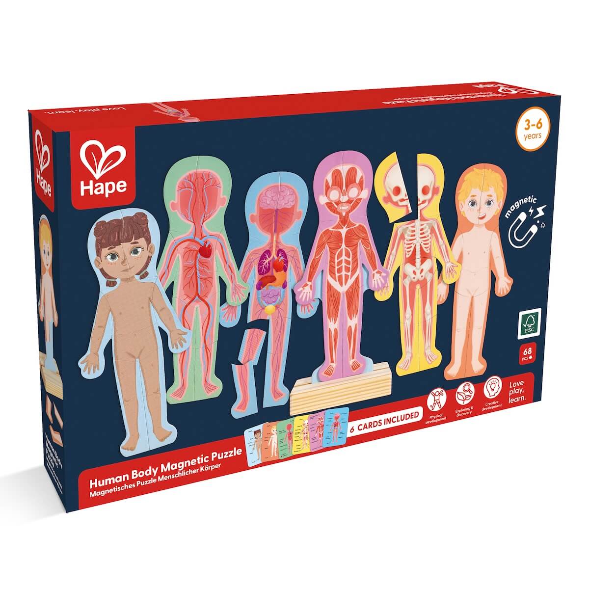 Puzzle magnético HUMAN BODY Hape