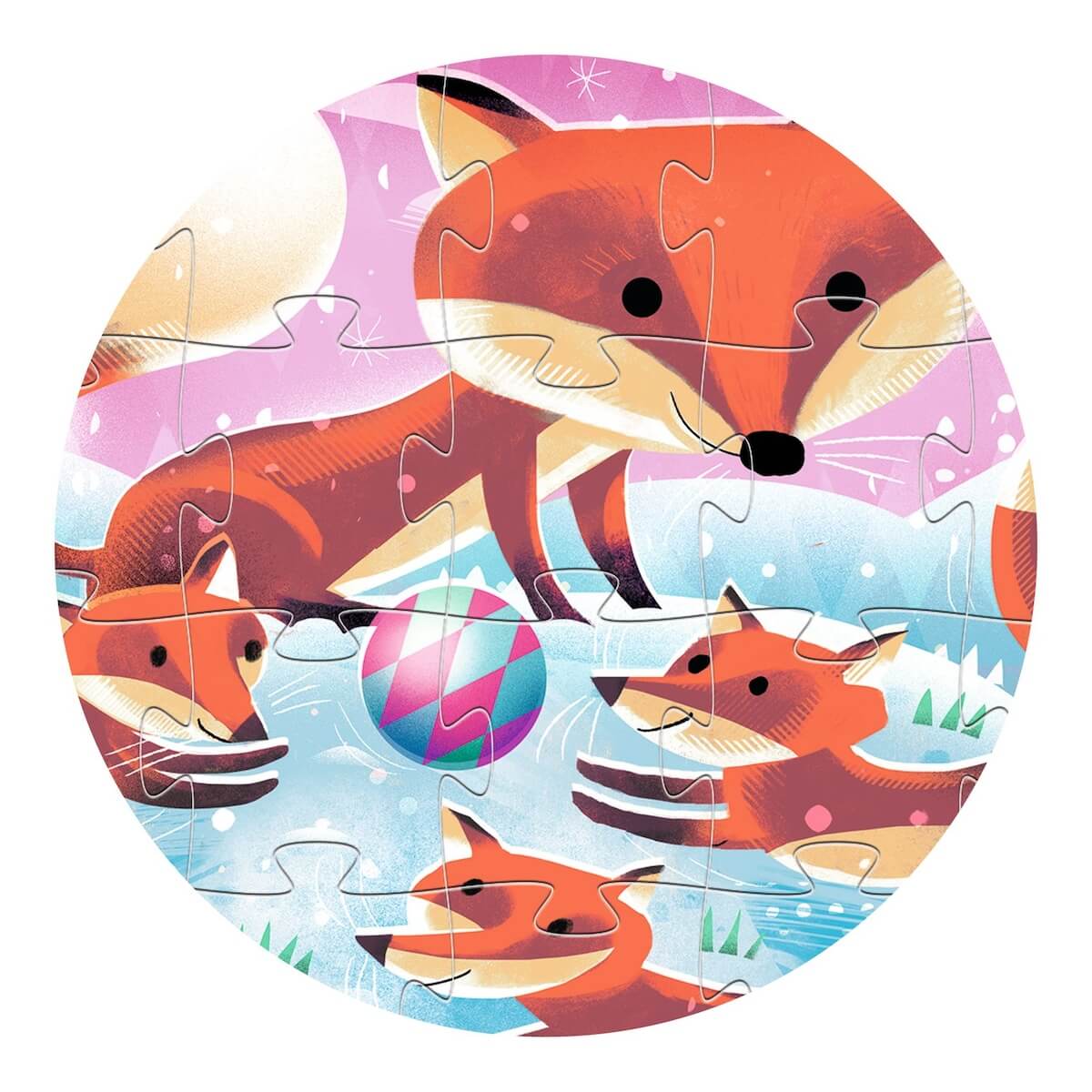 Puzzle silueta 24pzas GINGER LITTLE FOX Djeco