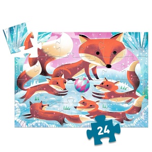 Puzzle silueta 24pzas GINGER LITTLE FOX Djeco