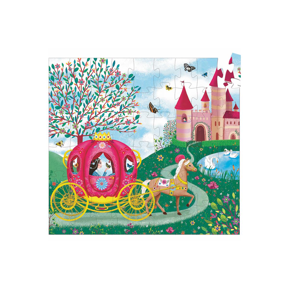 Puzzle silueta +5Y 54pcs EL CARRUAJE DE ELISE Djeco