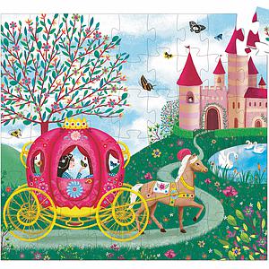Puzzle silueta +5Y 54pcs EL CARRUAJE DE ELISE Djeco