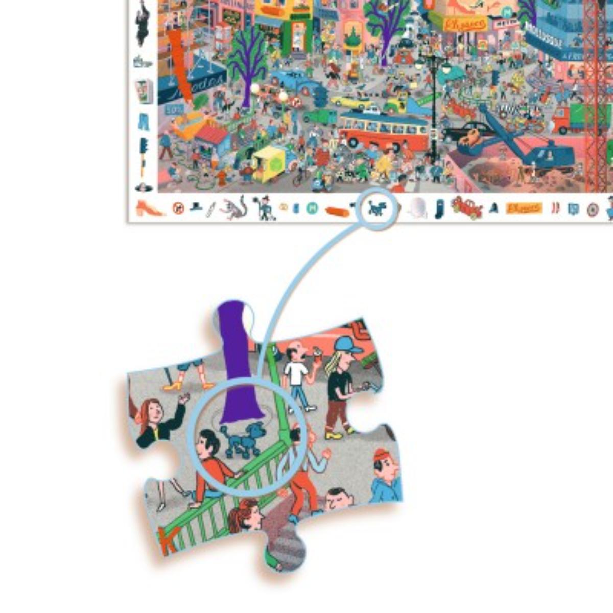 Puzzles Observation La ville - 200pcs Djeco