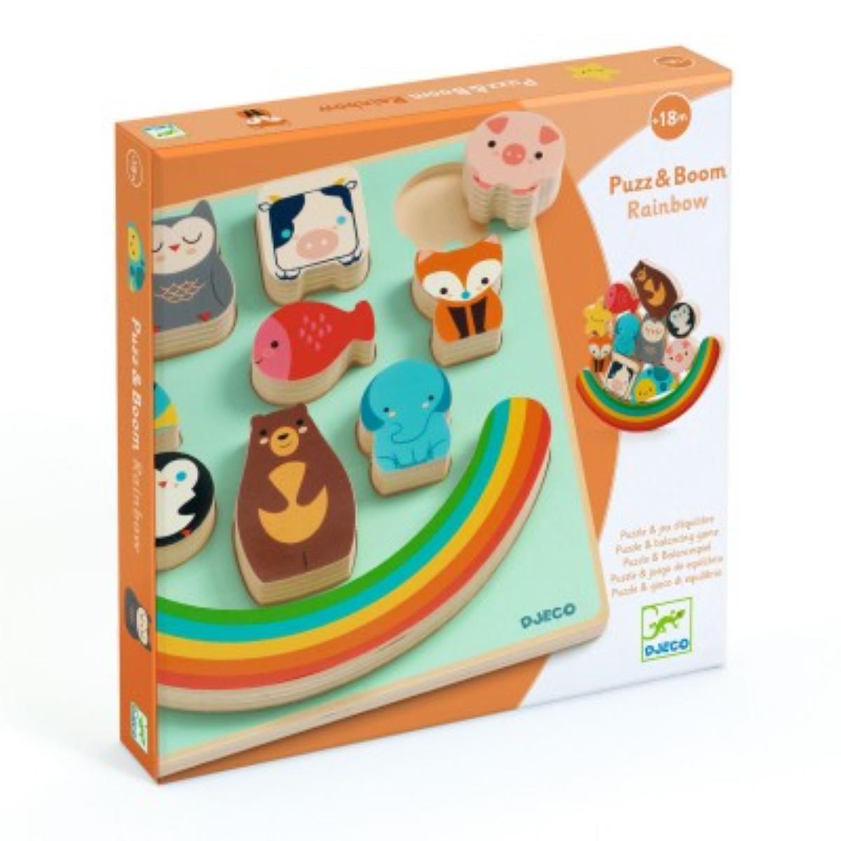 Puzzles Relief Puzz & Boom Rainbow Djeco