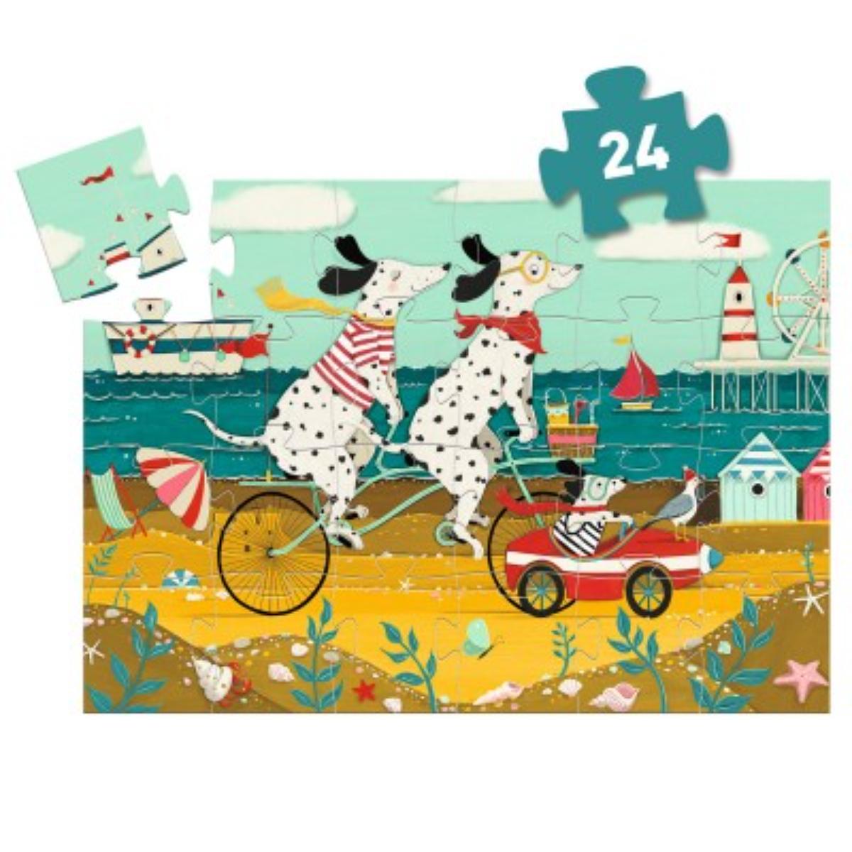 Puzzles Silhouettes Ollie, le dalmatien Djeco