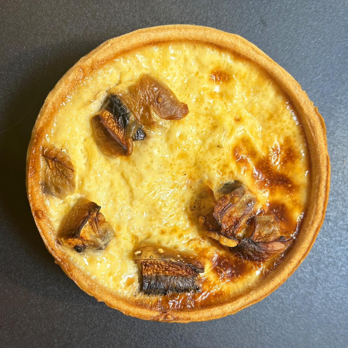Quiche poulet & champignons