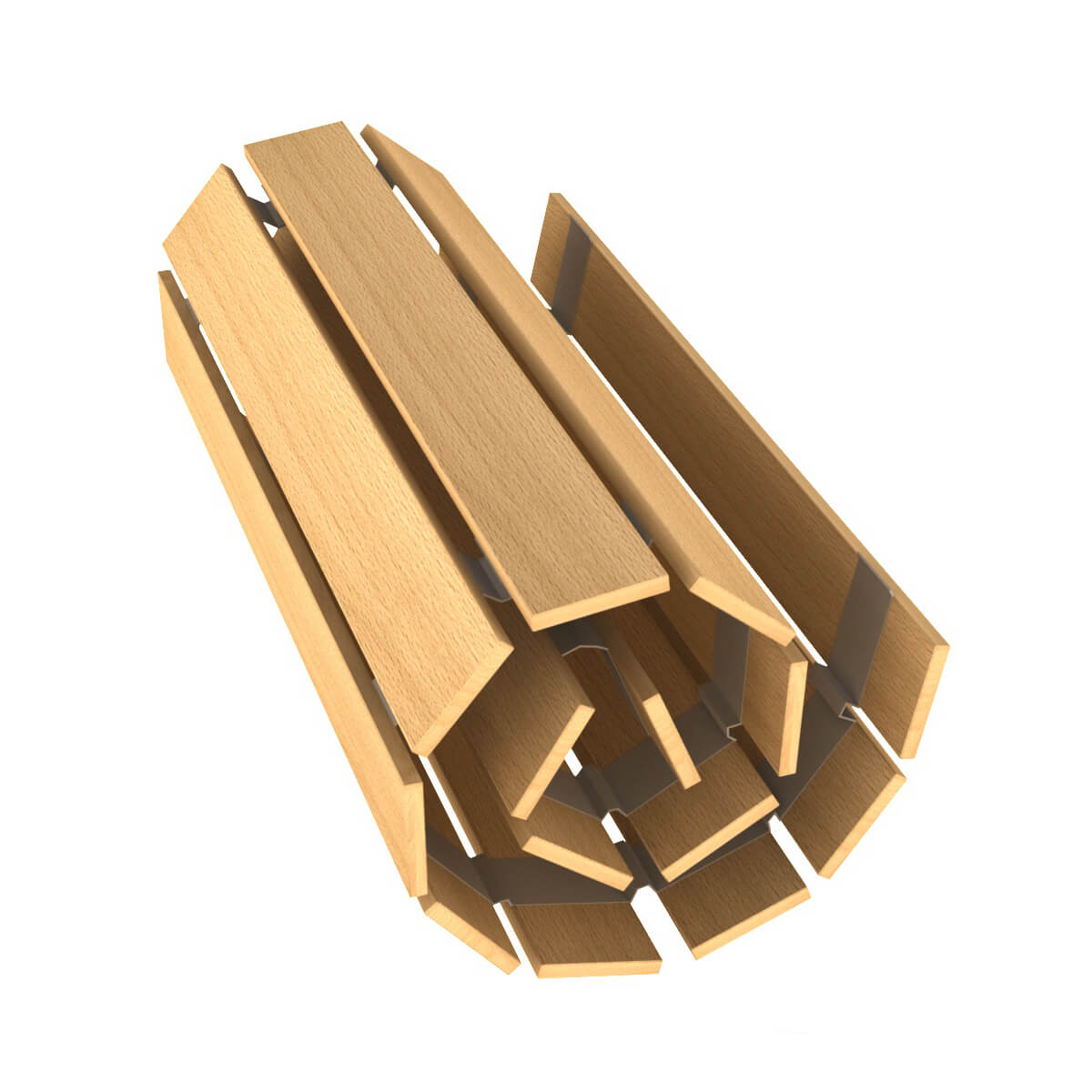 Rollrost 90x200cm DESTYLE/DELUXE de Breuyn Buche massiv-natur unbehandelt