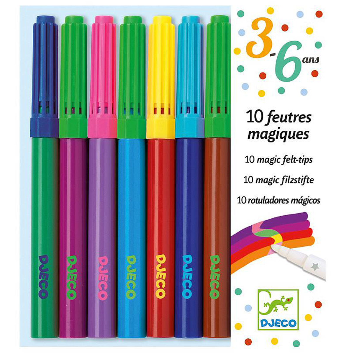 Rotuladores mágicos 10uds LOS COLORES Djeco