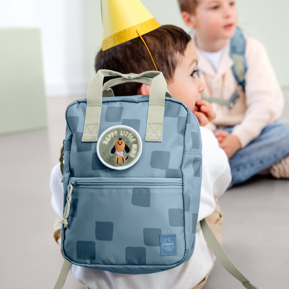 Sac à dos Mini Square PATTERN PARTY Laessig blue
