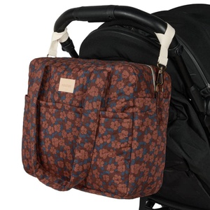 Sac à langer imperméable HYDE PARKNobodinoz maroon poppies