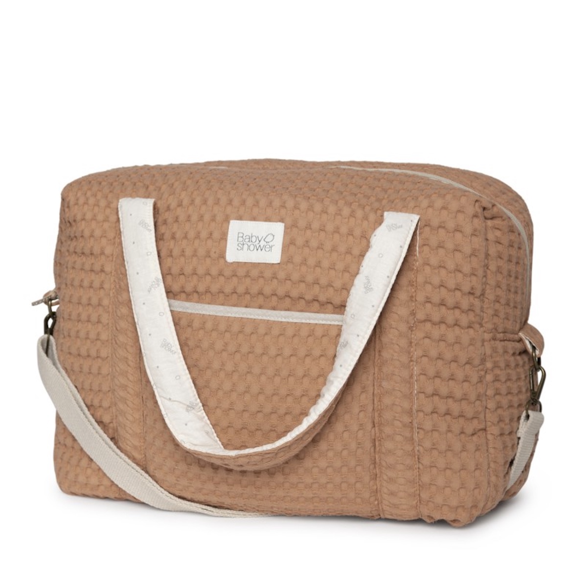 Sac maternité CAMILA Babyshower gofre cinamon