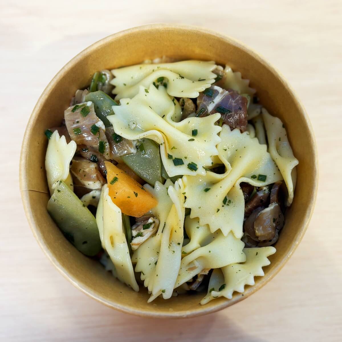 Salade farfalles jambon de Parme & melon petite