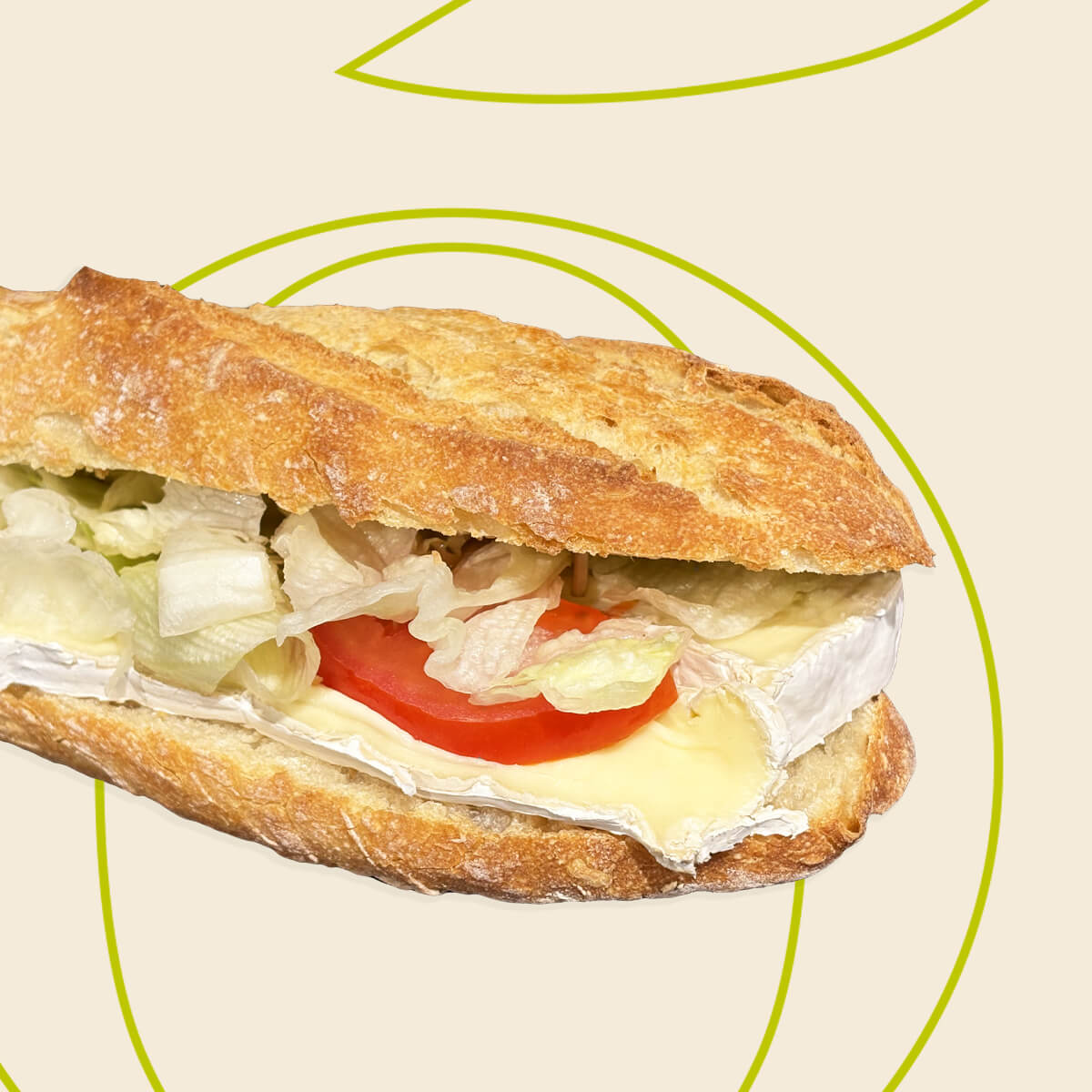 Sandwich Brie pasteurisé