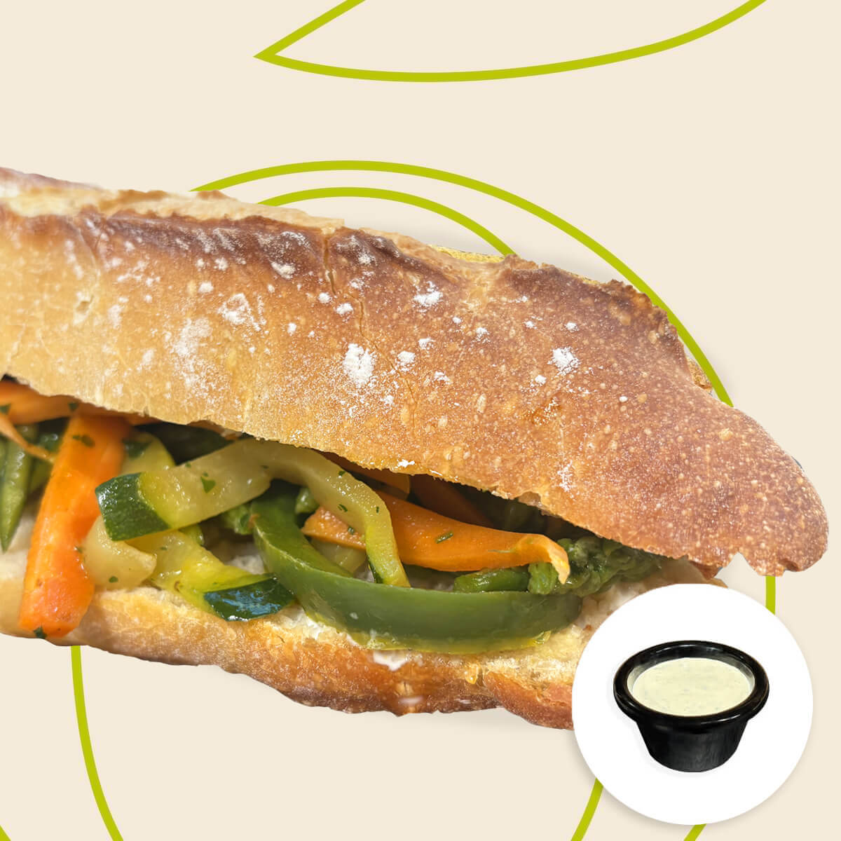 Sandwich Végétarien 